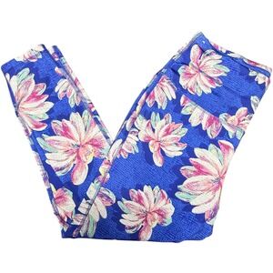 ZELOS Floral‎ Print Athletic Leggings High Waist Activewear XL